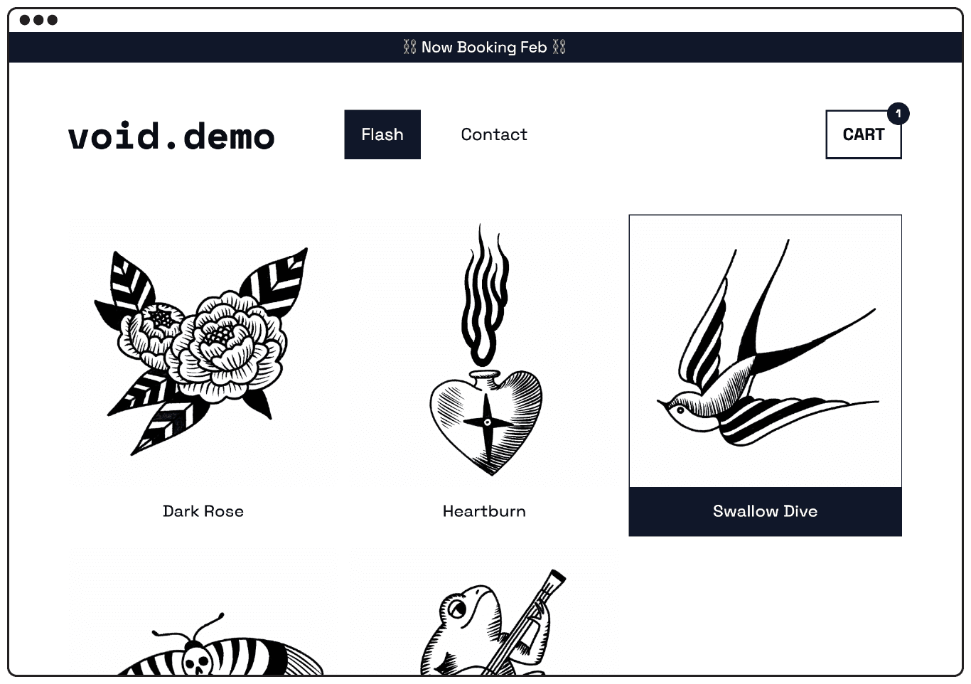 Shoppable flashbook screenshot